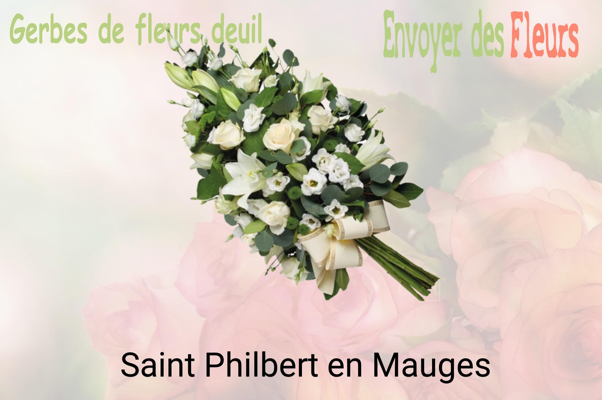 Gerbe de fleurs de deuil livrée à Saint-Philbert-en-Mauges